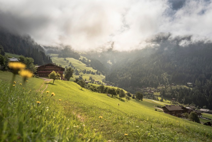 Alpbachtal bei Regen